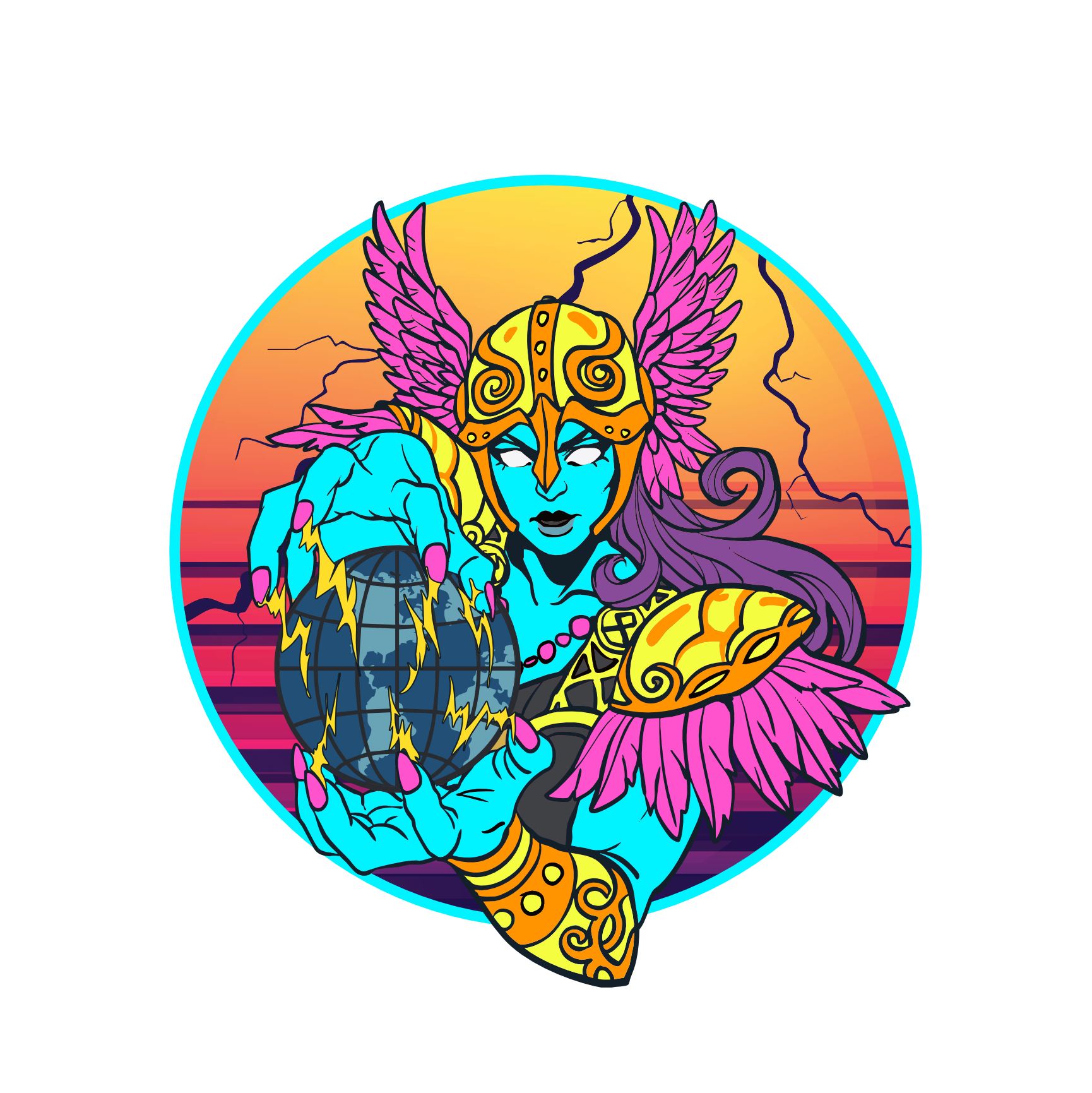 93rd TFS Squadron Vaporwave Morale Patch